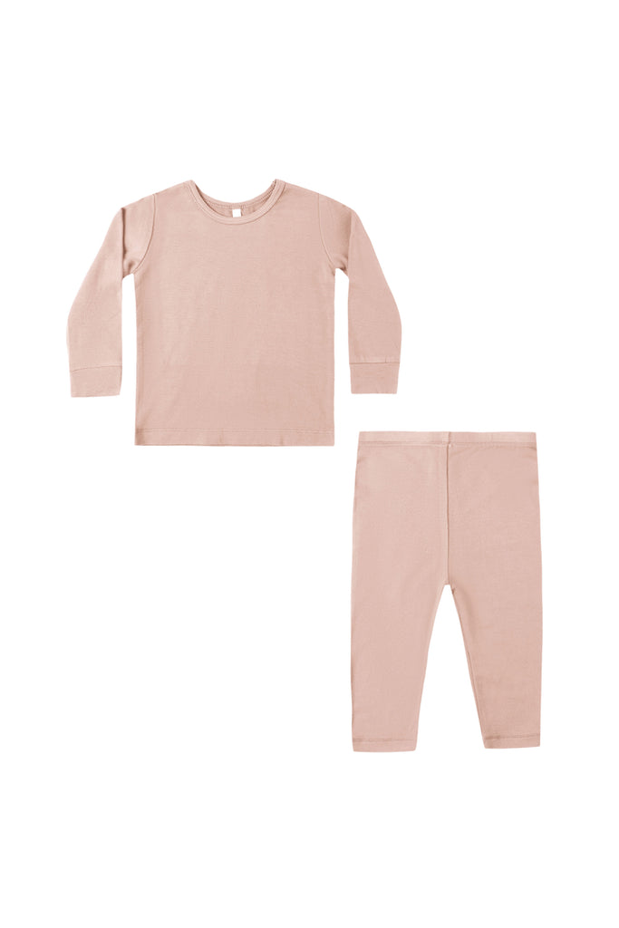 Bamboo Pajama Set (Rose) by Quincy Mae