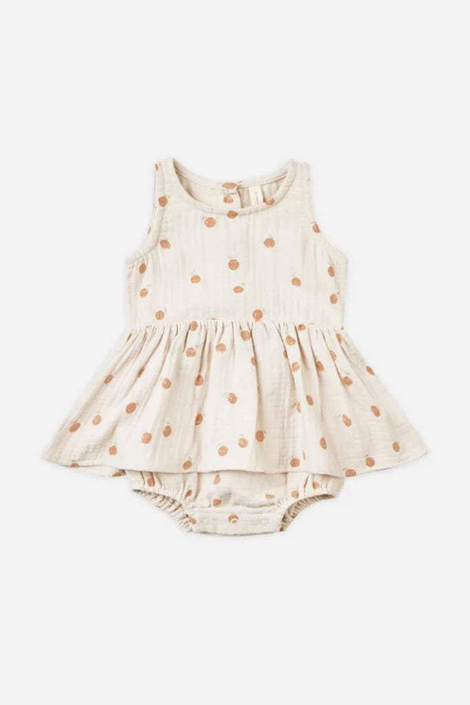 Skirted Tank Romper (Oranges) by Quincy Mae
