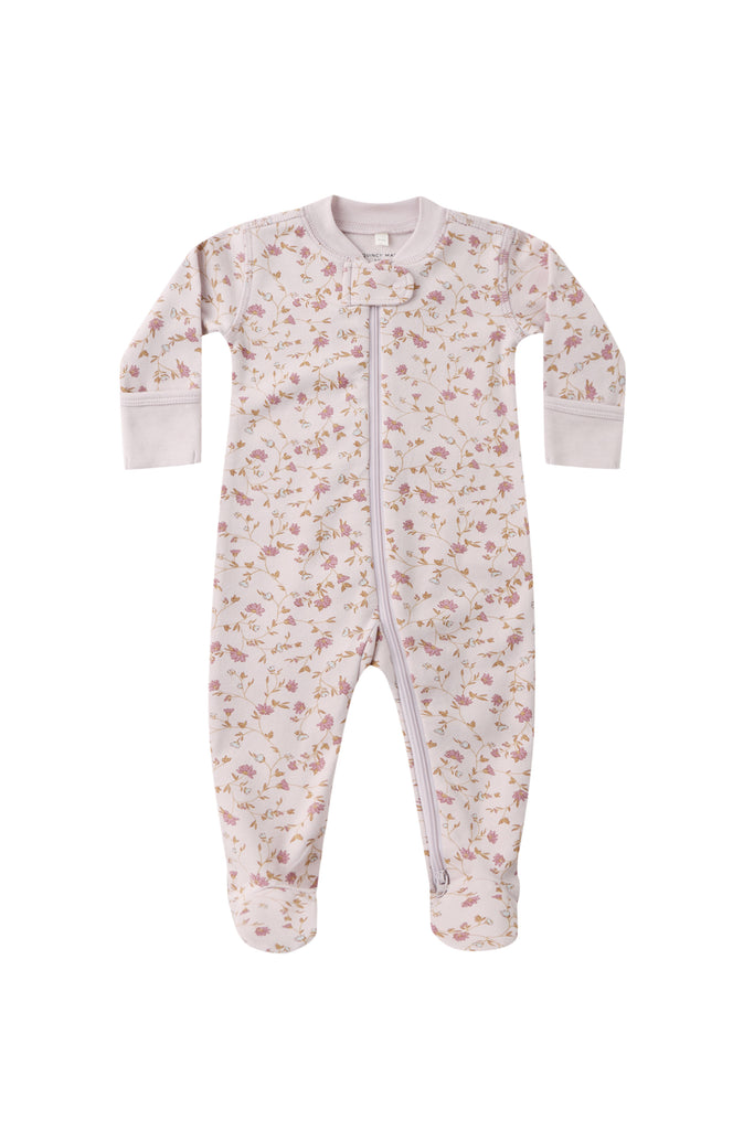 Zip Long Sleeve Sleeper Footie (Garden) by Quincy Mae