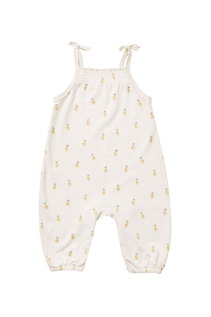 Smocked Jumpsuit (Lemons) by Quincy Mae