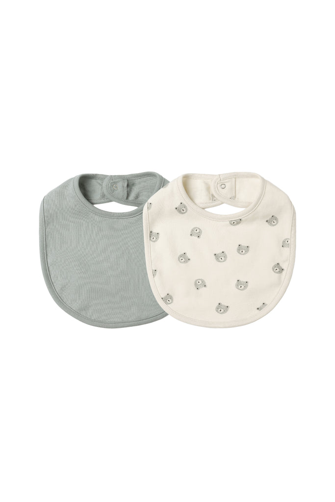 Jersey Snap Bib Set (Bears) by Quincy Mae