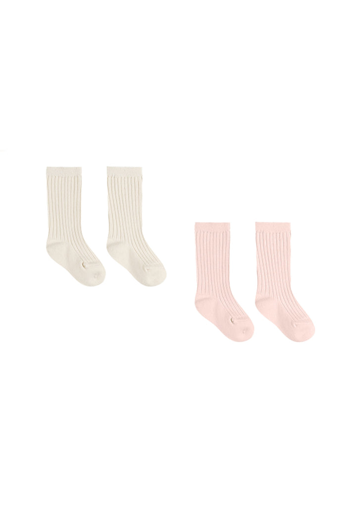 Sock Set (Ivory/Bubblegum) by Quincy Mae