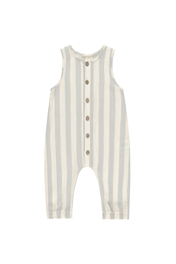 Woven Jumpsuit (Sky Stripe) by Quincy Mae