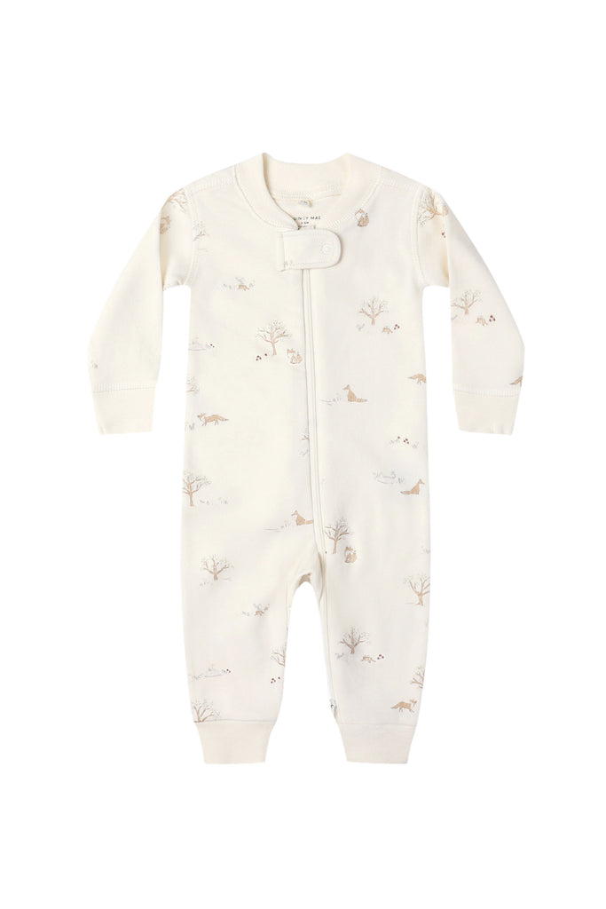 Zip Long Sleeve Sleeper (Fox Land) by Quincy Mae
