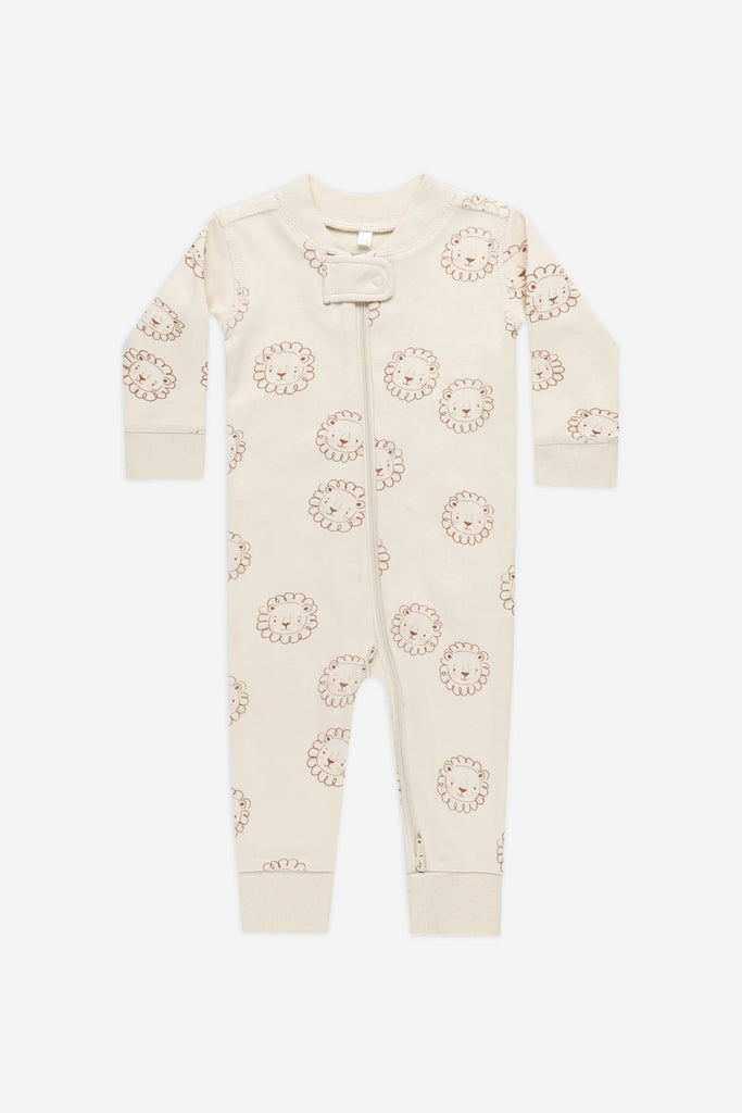 Zip Long Sleeve Sleeper (Lions) by Quincy Mae