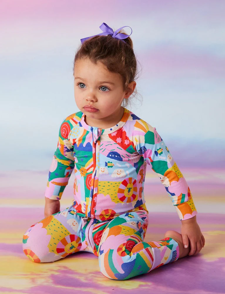 Rainbow Valley Long Sleeve Romper by Halcyon Nights