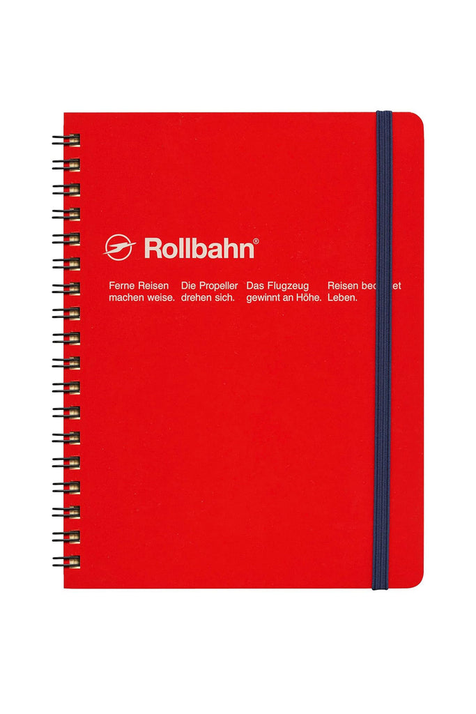 A5 Spiral Notebook (Red) by Rollbahn