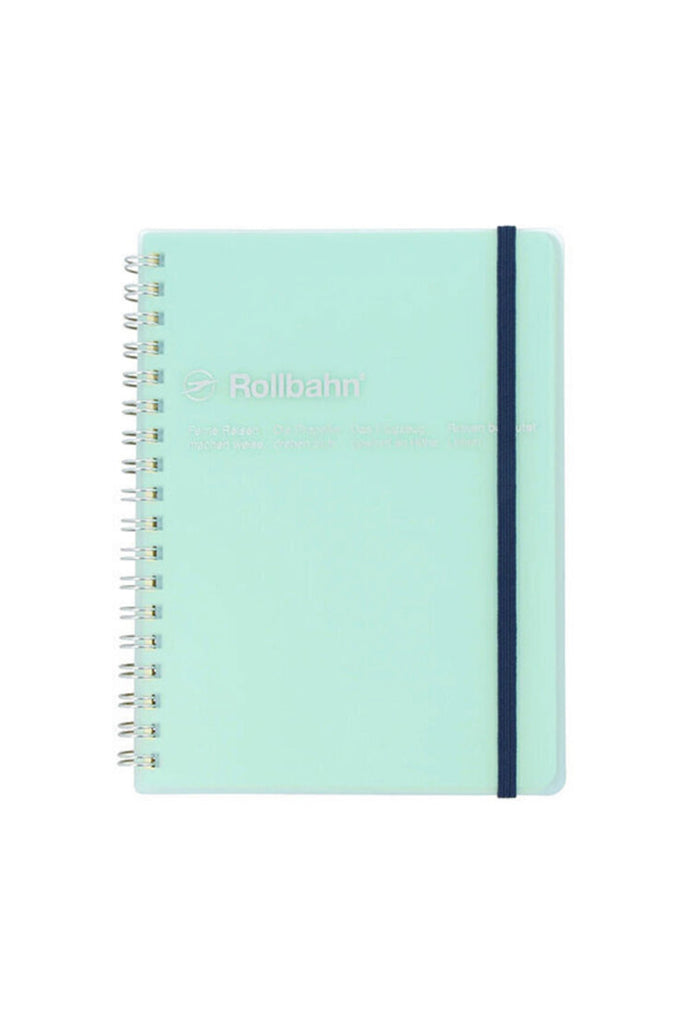 Large Spiral Notebook (Clear Blue) by Rollbahn