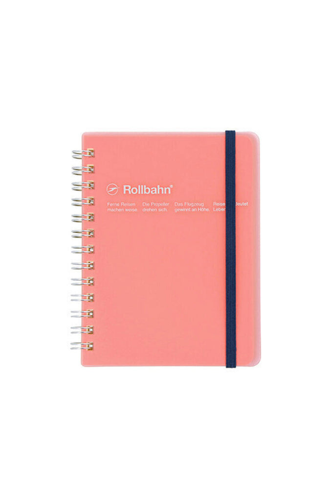 Pocket Memo Spiral Notebook (Clear Pink) by Rollbahn