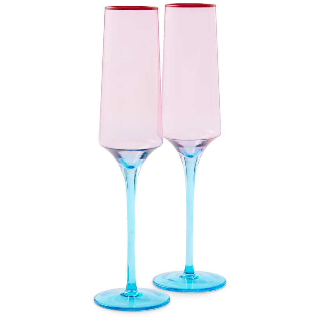Champagne Glass Set (Rose)