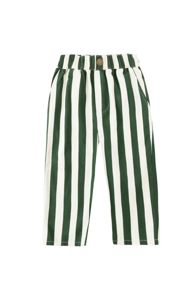 Baggy Pants (Green Stripe) by Rylee + Cru