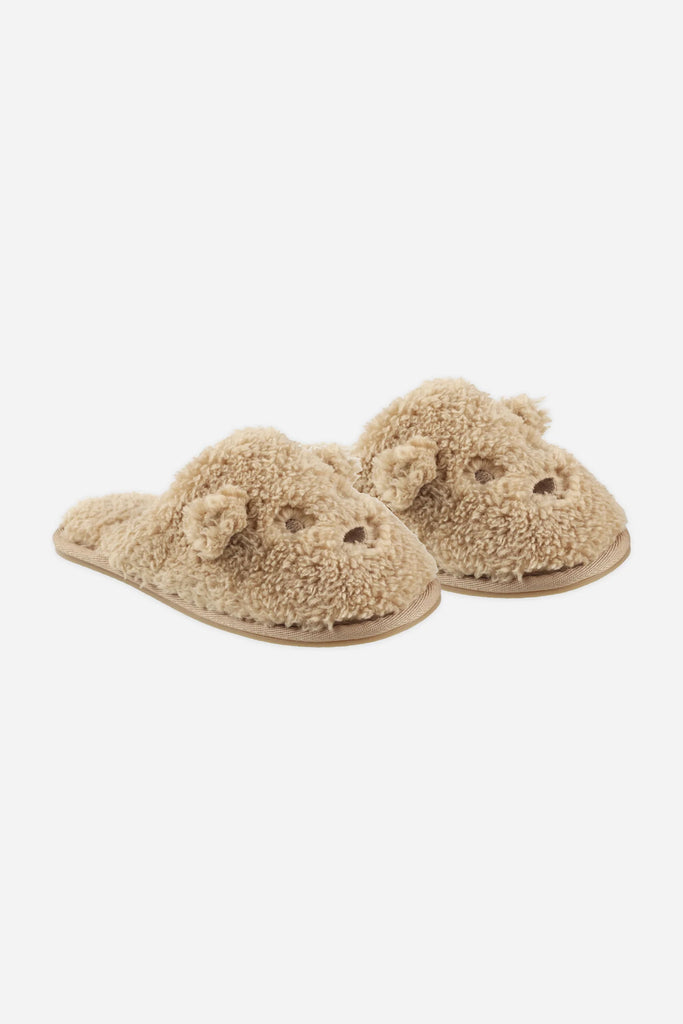 Bear Slippers (Gold) by Rylee + Cru