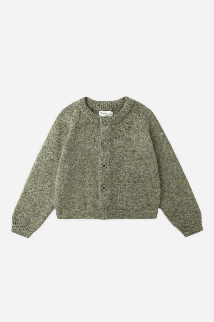 Fuzzy Cardigan (Evergreen) by Rylee + Cru