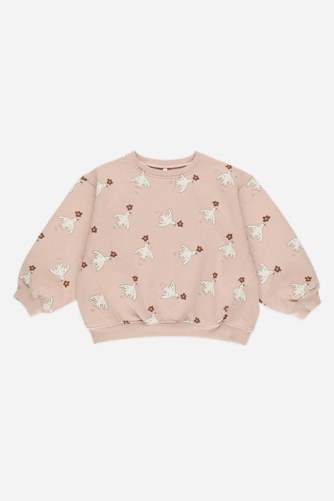 Oversized Sweatshirt (Doves) by Rylee + Cru