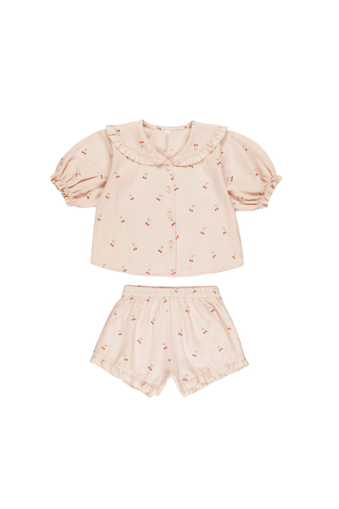 Delilah Pajama Set (Cherries) by Rylee + Cru