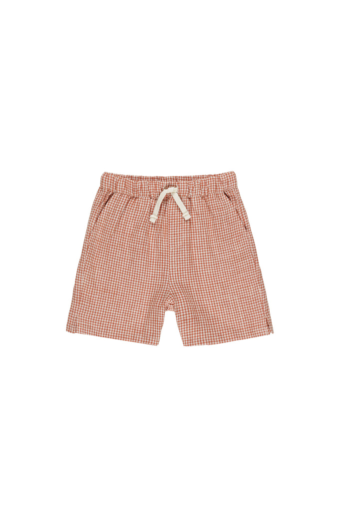 Perry Shorts (Poppy Gingham) by Rylee + Cru