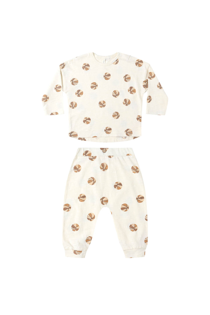 Long Sleeve Tee Set (Basketball) by Rylee + Cru