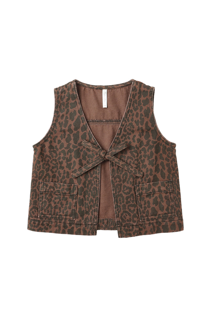 Utility Vest (Leopard) by Rylee + Cru