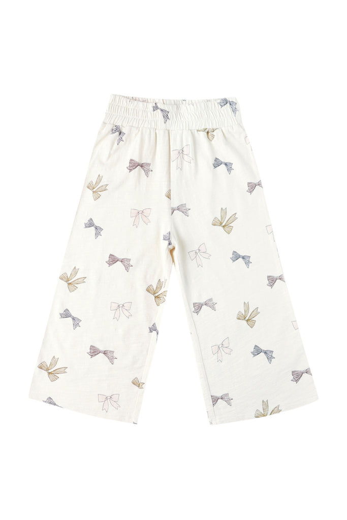 Wide Leg Pants (Bows) by Rylee + Cru