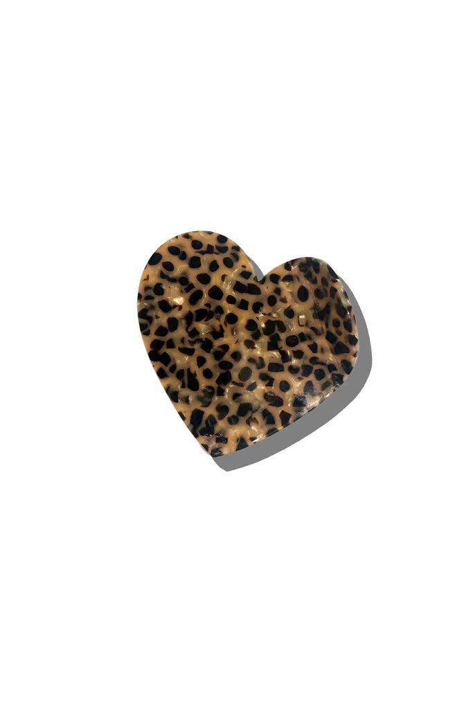 Heart Claw Clip (Leopard) by Solar Eclipse