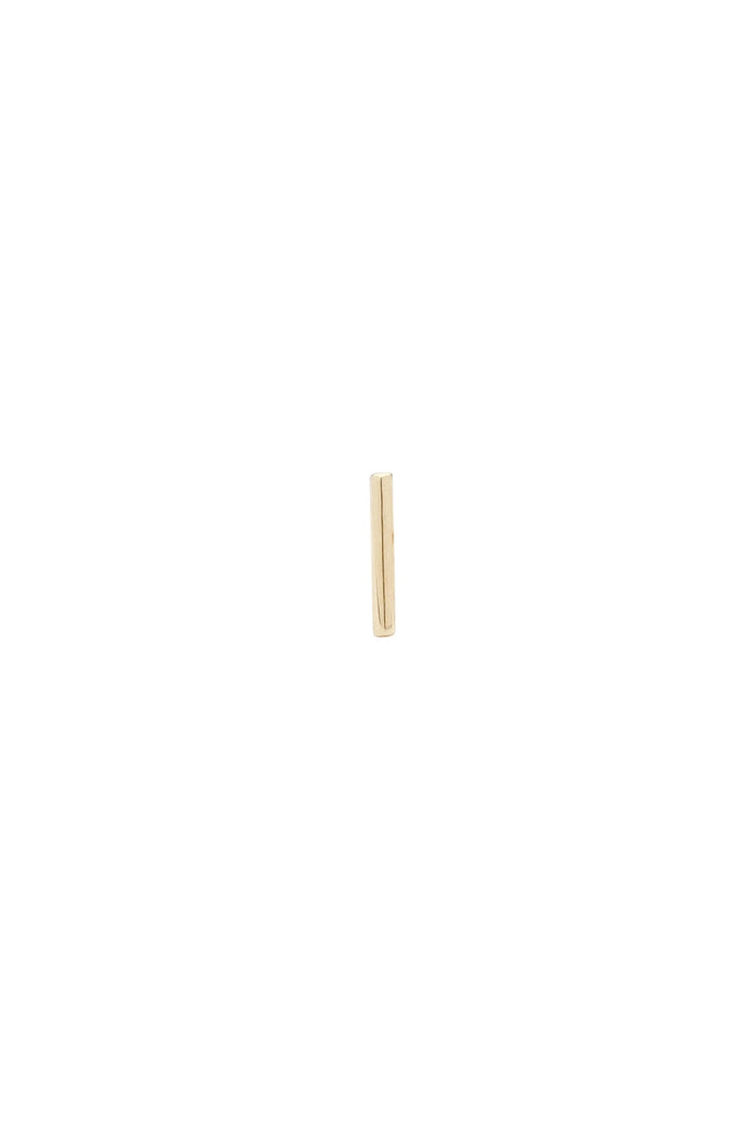 Bar Stud (Solid Gold) by Ofina Jewelry