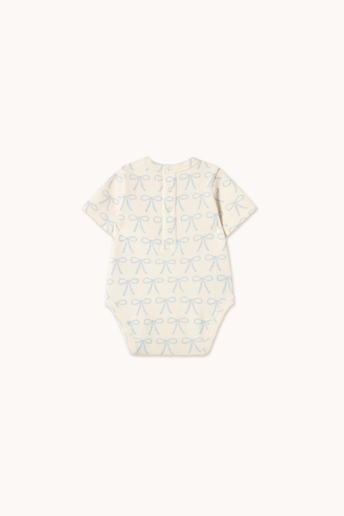 Bows Onesie (Off-White) by Tiny Cottons