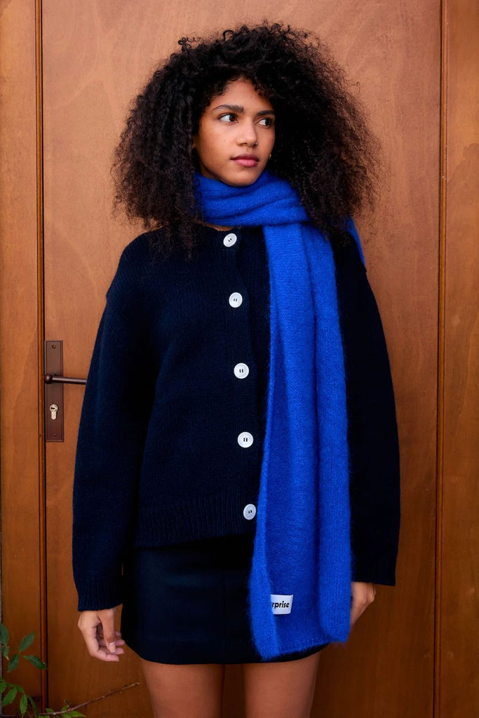 Emma Wool Cardigan (Navy) by surprise
