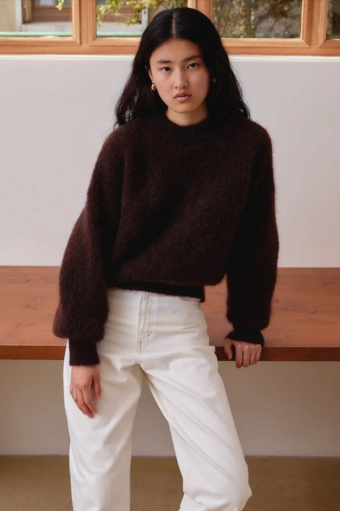 Jane Mohair Sweater (Chocolate Brown) by surprise
