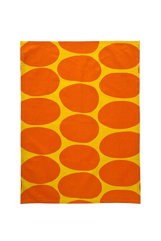 Tea Towel Set (Globe Orange) by The Yo Store