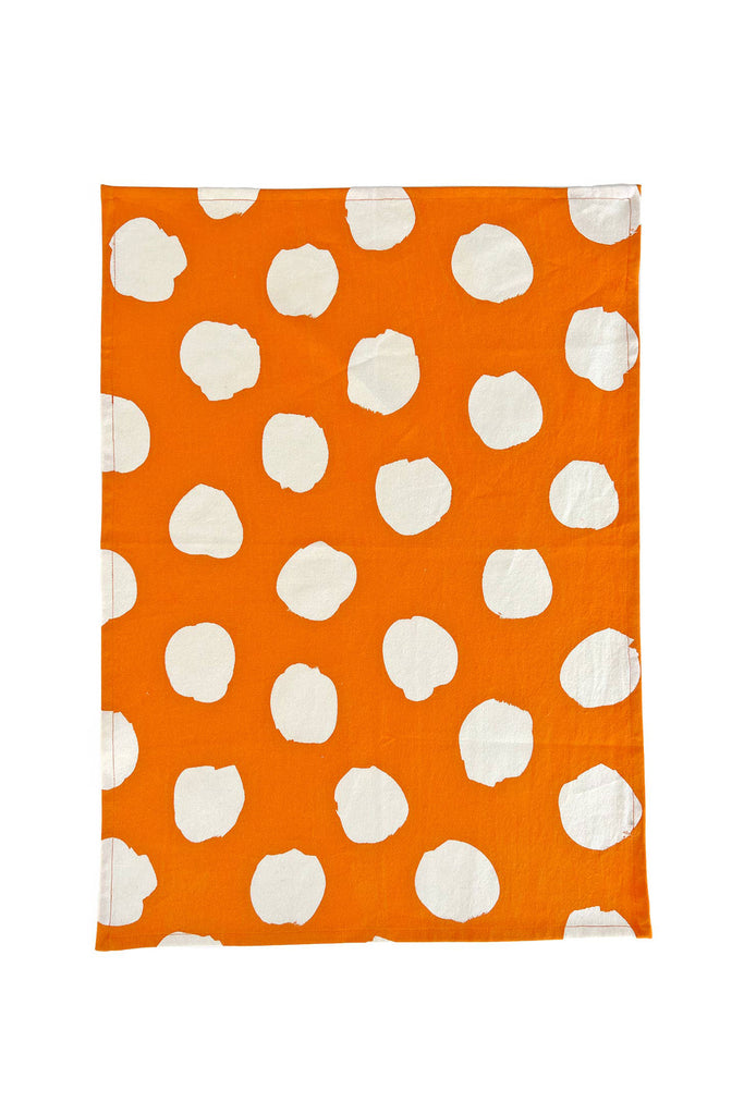 Tea Towel Set (Big Smudge Orange) by The Yo Store