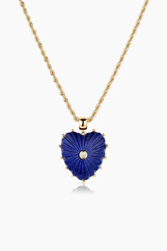 Malene Lapis Rope Necklace by THATCH