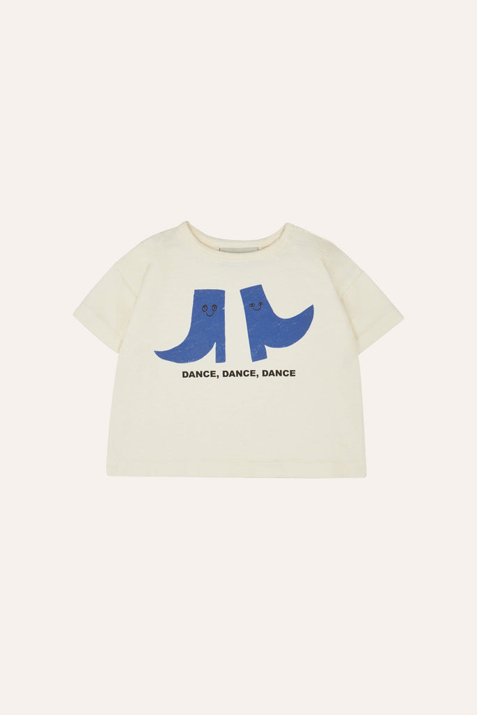 Happy Boots Ecru Tee (Baby) by the campamento