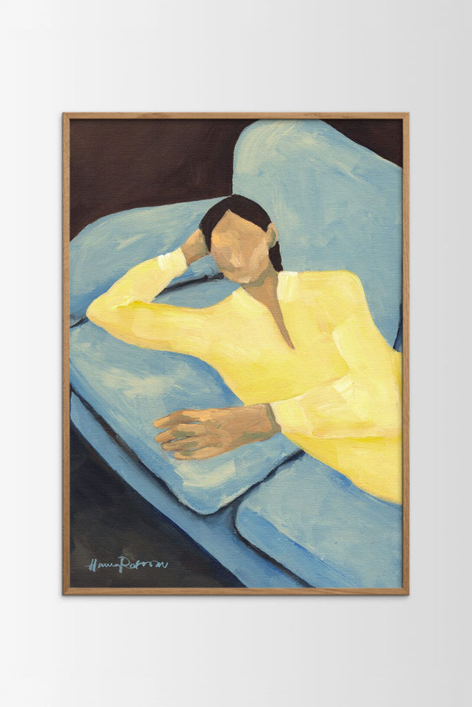 Blue Sofa Poster by Yo Home