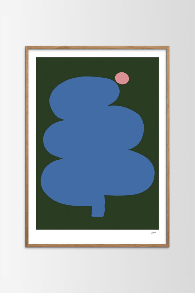 Fat Tree Pink Moon Poster by Yo Home