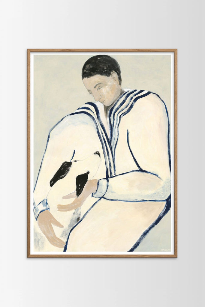 Man and Dog Poster by Yo Home