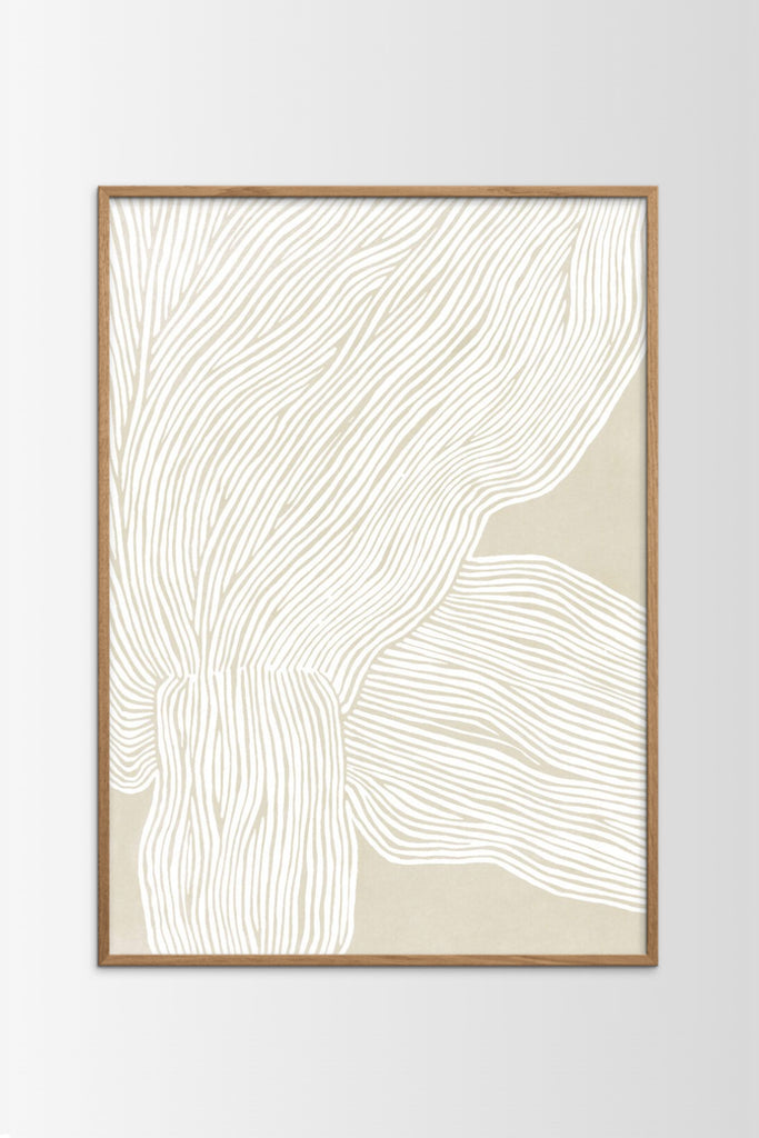 White Line Poster by Yo Home