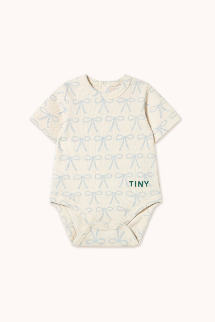 Bows Onesie (Off-White) by Tiny Cottons