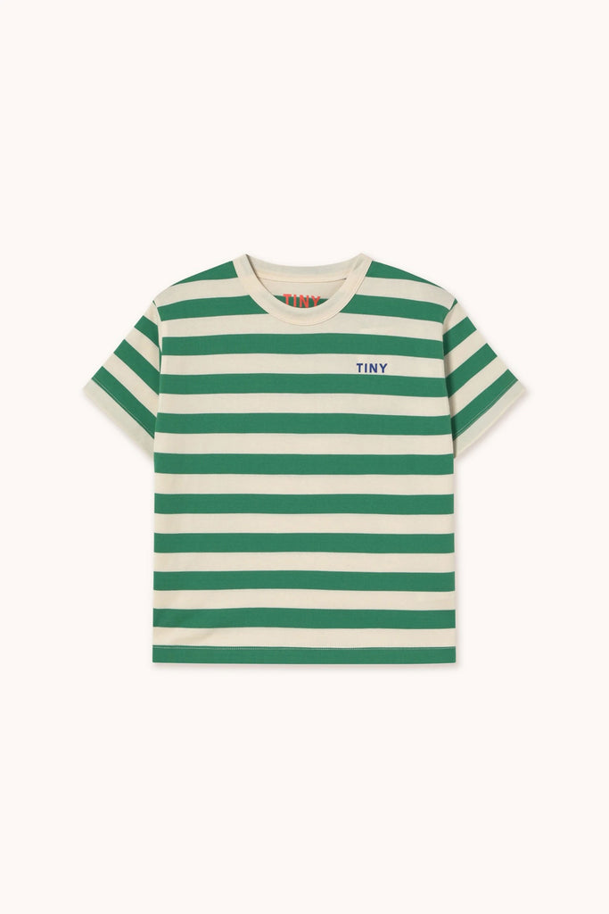 Emerald Stripes Tee (Kids) by Tiny Cottons