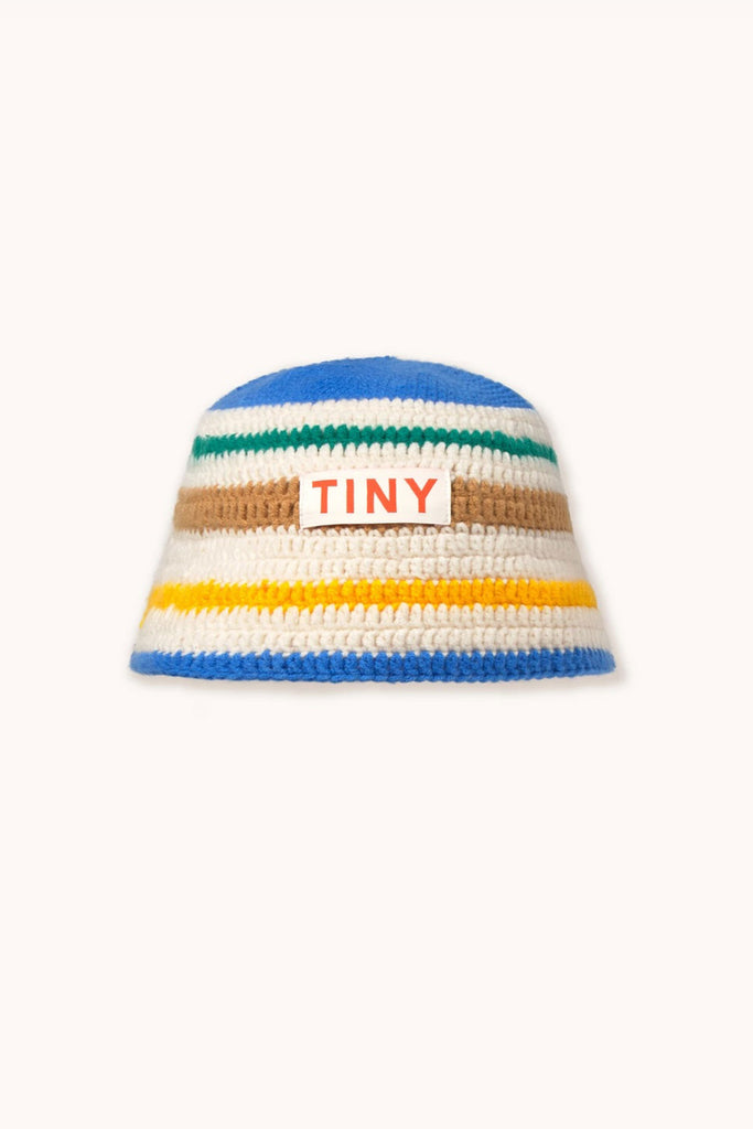 Multicolor Stripes Bucket Hat by Tiny Cottons