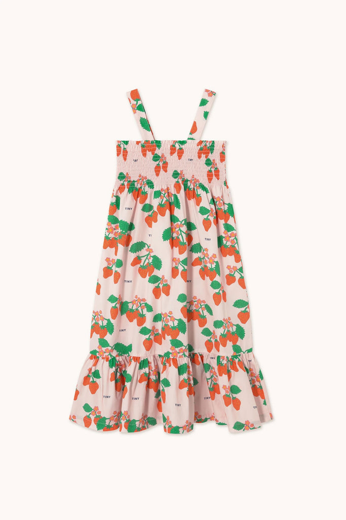 Strawberries Woven Dress (Kids) by Tiny Cottons