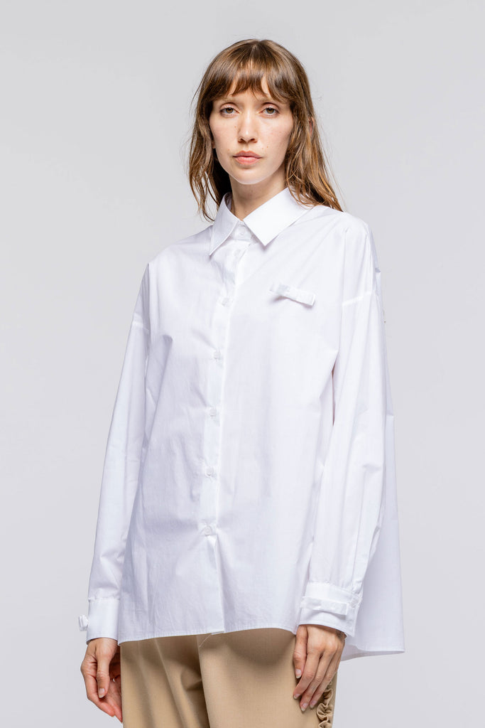 Dali Bow Shirt (White) by Toit Volant