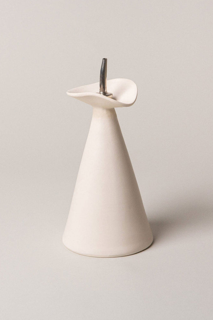 Flora Oil Cruet (Alabaster/Ivory) by Virginia Sin