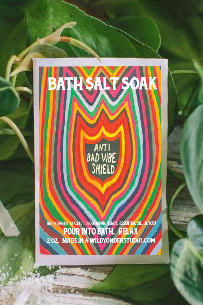 Bath Soak + Body Scrub (Anti Bad Vibes) by Wild Yonder Studio