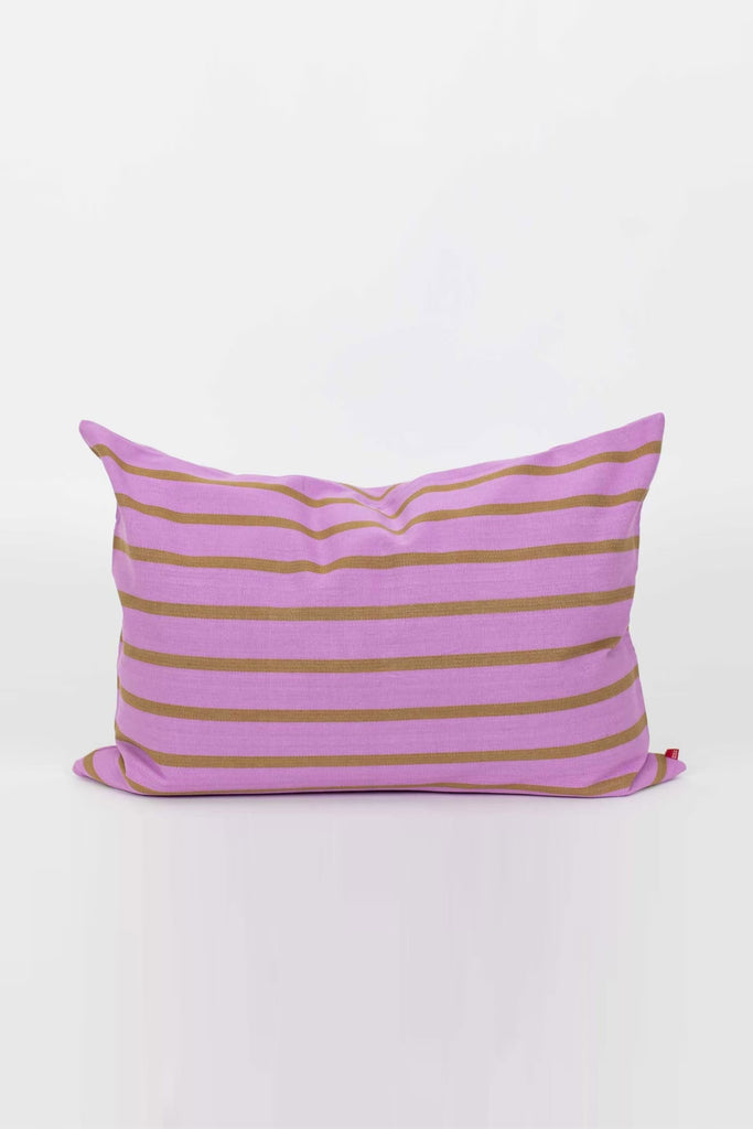 Medium Rectangle Cushion Cover (Juana Pink/Brown) by A World Of Craft