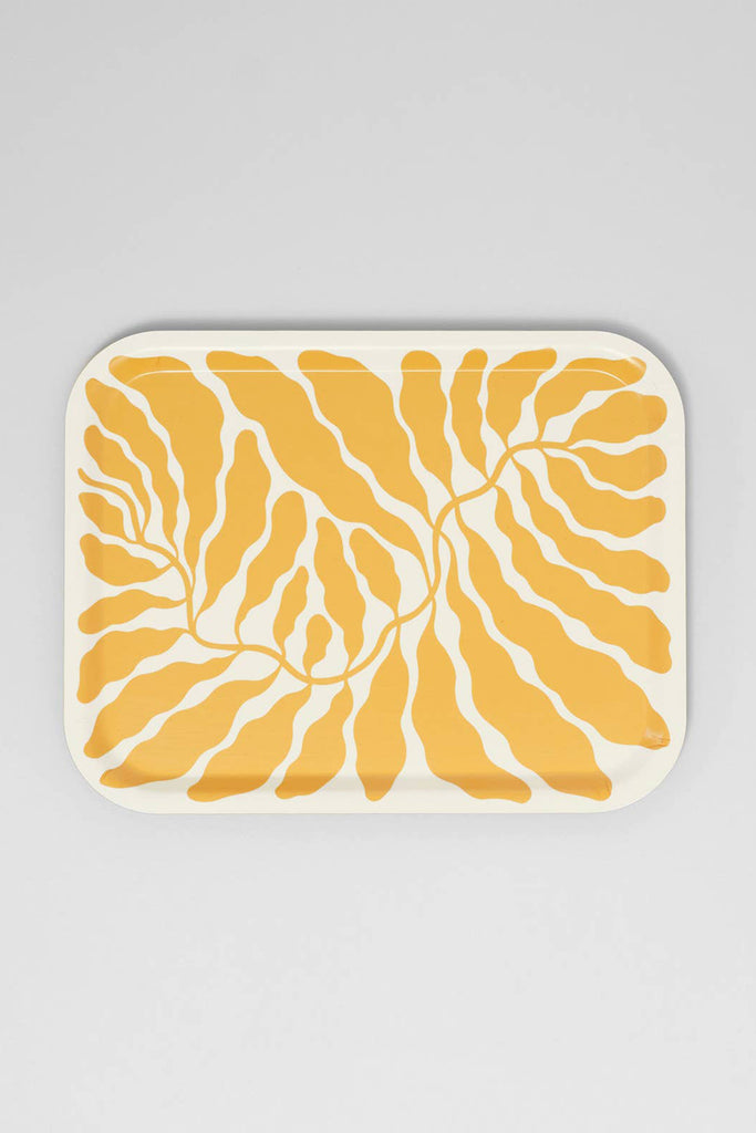 Large Rectangle Birch Serving Tray (Yellow) by Wrap