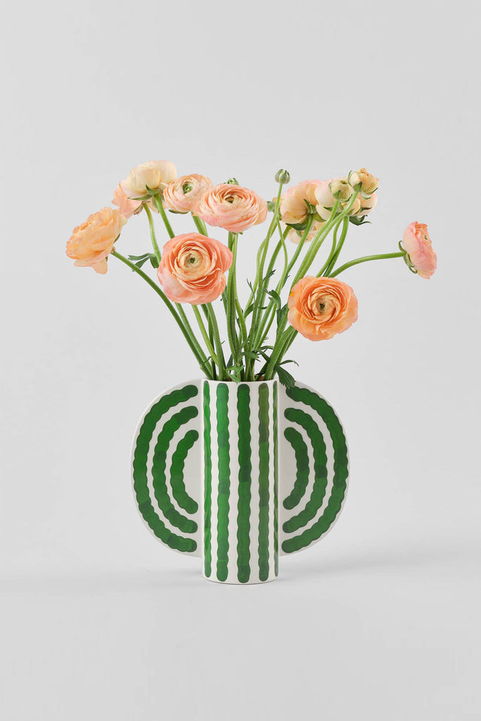 Small Butterfly Vase (Green) by Wrap
