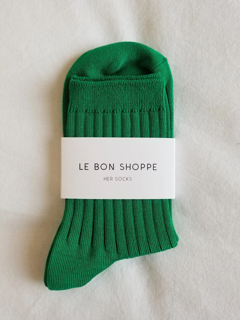 Her Socks (Kelly Green) by Le Bon Shoppe