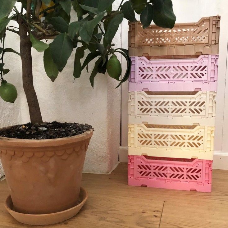 Midi Storage Crate (Orchid) by Yo! Organization