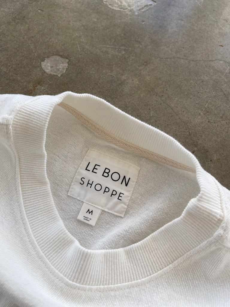 Sunday Tee (White Cotton) by Le Bon Shoppe