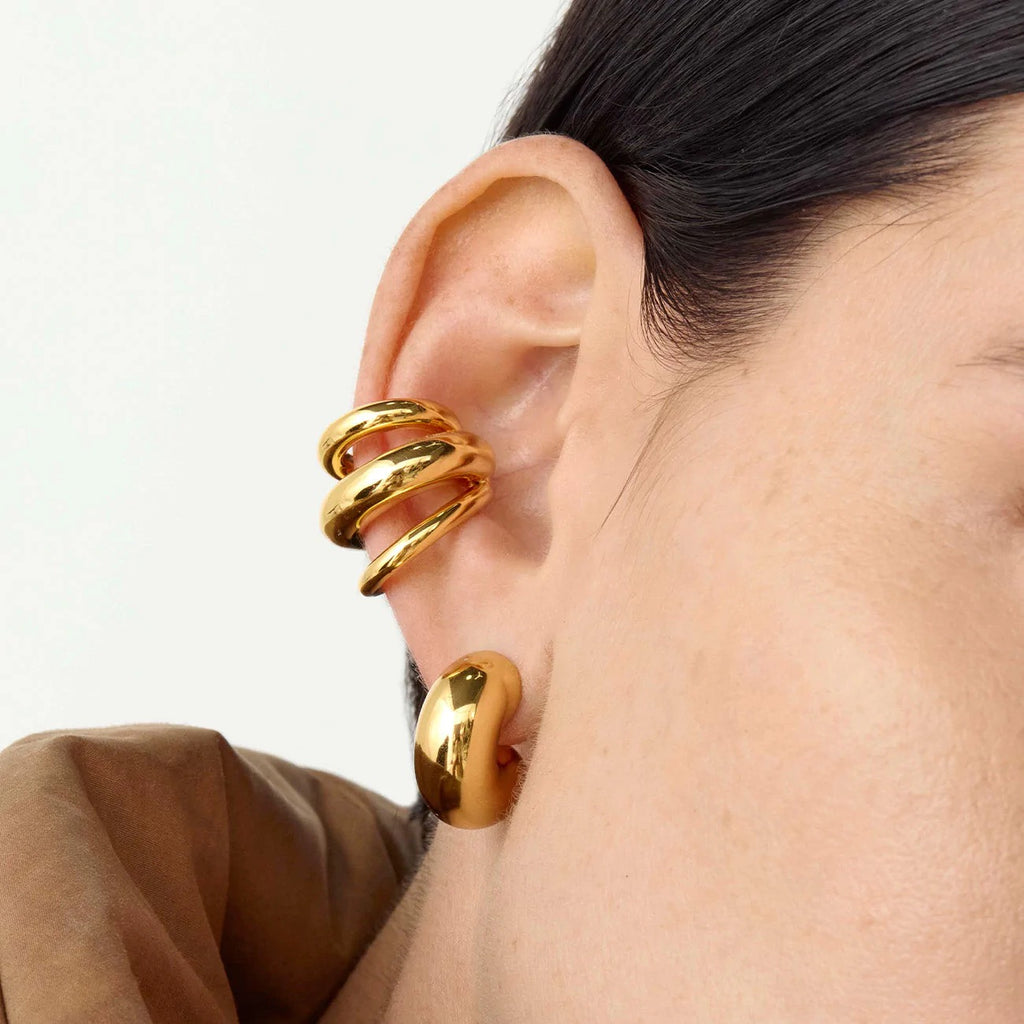 Tome Triple Ear Cuff (Gold) by Jenny Bird